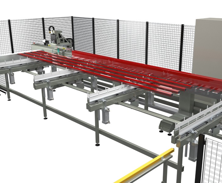 CNC-Sägezentren V-Cut Lademagazin Emmegi